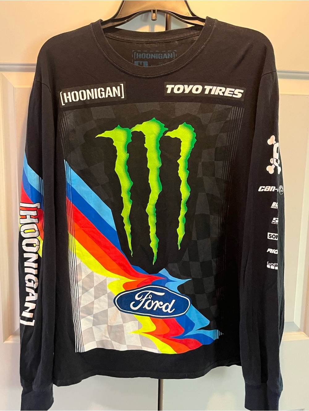 Hoonigan Ken Block Ford/Monster Energy Livery Long Sleeve Shirt size Medium